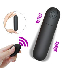 Adult Waterproof 10 Speed Rechargeable G Spot Egg Wireless Remote Black Mini Anal Bullet Vibrator Sex Toy Women